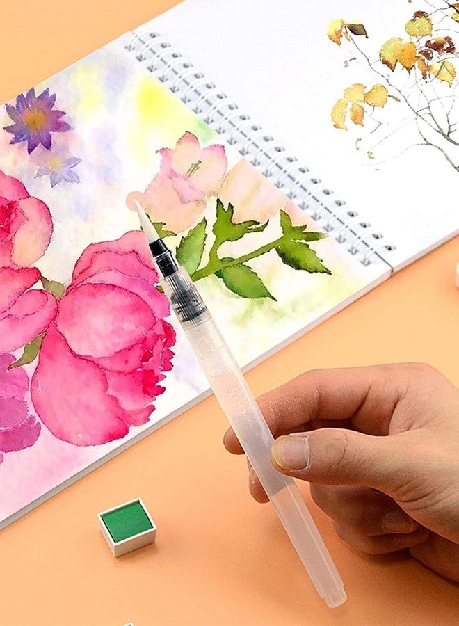 KRYTONE�Water Coloring Brush Pens Portable Brush Pencil Soft Watercolor Brush Pen for Beginner Painting Drawing Art Supplies Pointed Head (Set of 6) - Image 5